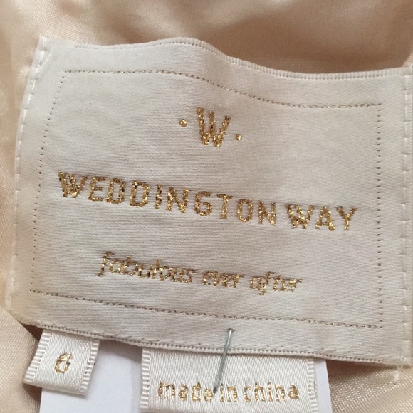 Weddington Way Rose Gold Sequin Strapless Dress - Picture 4 of 5